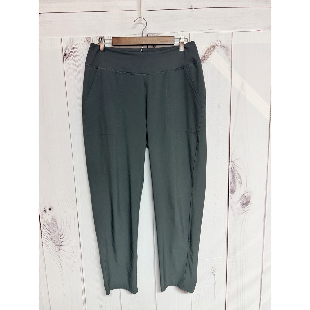 Patagonia Womens Happy Hike Studio Pants Medium Forge Grey Stretch EUC